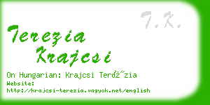 terezia krajcsi business card